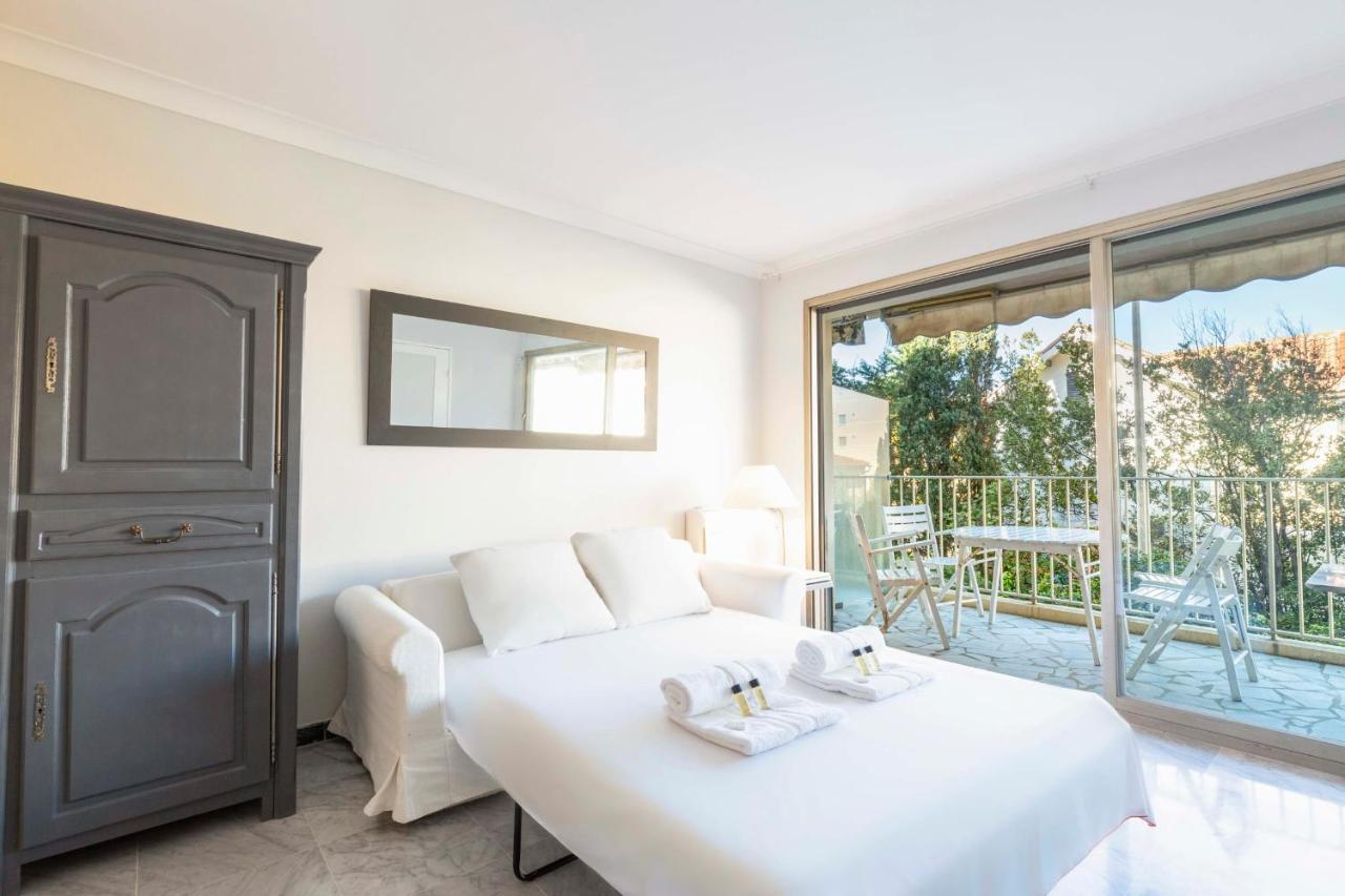 Chez J-P - 100M Beach 2-4Pers Terrace Sea View Pool Garage Antibes Exterior foto
